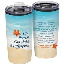 One Person Can Make a Difference Stainless-Steel Tumbler