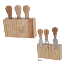 Personalized 3-Piece Cheese Cutlery Set