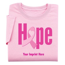 Pink Hope Women's Personalized T-Shirts