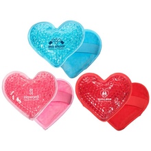Plush Heart Imprinted Hot & Cold Pack