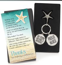 Nurses Starfish Key Tag with Keepsake Card