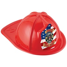 Red Patriotic Junior Chief Plastic Helmet