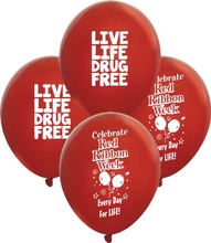 Red Ribbon Week Celebration Balloons