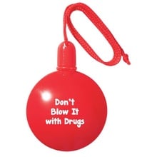 Red Ribbon Week Don't Blow It With Drugs Bubbles