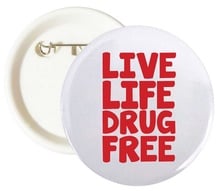Red Ribbon Week Live Life Drug Free Buttons