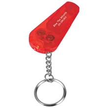 Red Ribbon Week Whistle Light & Key Chain