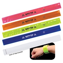 Imprinted Reflective Safety Slap Bracelets