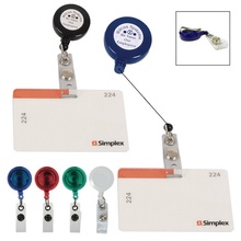 Custom Retractable Badge Holder with Laminated Label