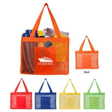 Sheer Striped Promotional Tote Bags
