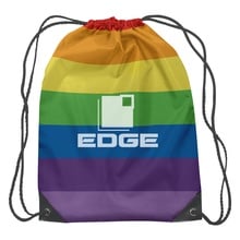 Rainbow Sports Backpack with Imprint