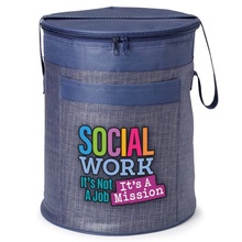 Social Work Barrel Cooler Bag