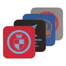Soft Rubber Square Coasters with Printing