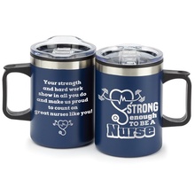 Strong Enough To Be A Nurse Stainless Steel Mug