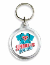 Superheroes in Scrubs Acrylic Key Holders