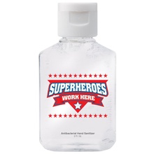 Superheroes Work Here Hand Sanitizer Gift