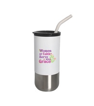 Women of Faith Insulated Tumbler with Straw for Mothers' Day