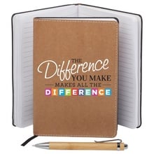 The Difference You Make Kraft Journal & Bamboo Pen