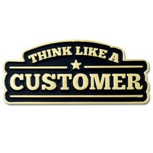 Think Like A Customer Lapel Pin