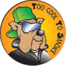 Too Cool To Smoke Stickers