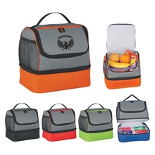 Custom Two Compartment Lunch Pail Bag