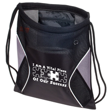 Vital Piece of Our Success Mesh Drawstring Backpack