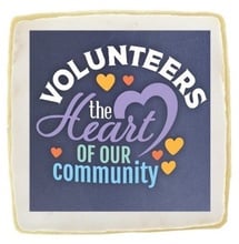 Volunteer Appreciation Individually Wrapped 3" Sugar Cookies (box of 24)