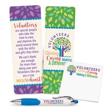 Volunteers Bookmark, Pad, & Pen Gift Set