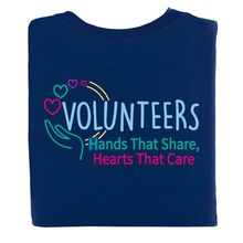 Volunteers: Hands That Share, Hearts That Care T-Shirt