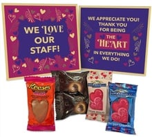 "We Love Our Staff" Chocolate Heart Treat Pack