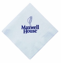 Custom White Beverage Napkins