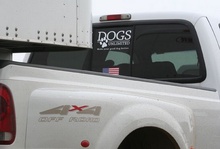 Dogs Unlimited Decal, White