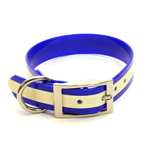 Dura-Lon Glow Dog Collar, Standard, Blue, 1" Wide