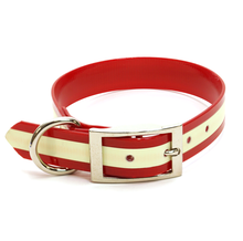 Dura-Lon Glow Dog Collar, Standard, Red, 1" Wide