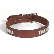 Field Classic Harness Leather Dog Collar, 1" Wide