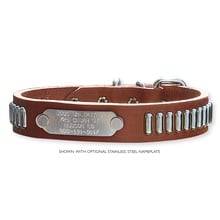 Field Classic Harness Leather Dog Collar, 1" Wide