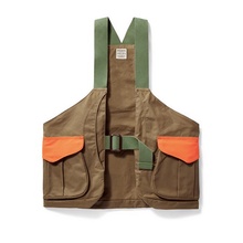 Filson, Shelter Cloth Strap Vest with Blaze Orange