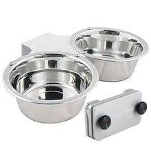 Kennel Gear, Bowl System, Aluminum Yoke, 2 Quart Double