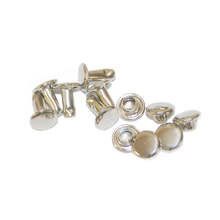 Nickel Plated Swat Rivets, 6 Sets Per Pack