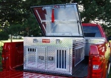 Owens, Hunter Series Dog Box, 38" Wide X 45" Deep, Double Compartment, Top Storage, All Seasons Vents
