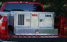 Owens, Pro Hunter Series Dog Box, 46" Wide X 45" Deep, Double Compartment, Bottom Storage