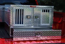 Owens, Pro Hunter Series Dog Box, 38" Wide X 40" Deep, Double Compartment, Bottom Storage