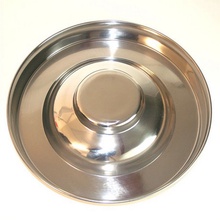 Puppy Feed Dish, Stainless Steel, 15"