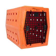Ruff Land, Intermediate Kennel, Double Doors, Orange Speckled