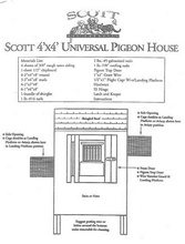 Scott, 4' x 4' Universal Pigeon House