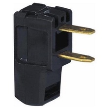 2 Wire Angled Super Plug Black