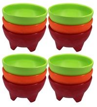 IMUSA MEXI-2001 Multicolor Salsa Dish Set, 10 Ounce, 12 Pack