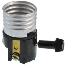 3925 Lamp Socket Interior, Bakelite, W/bracket