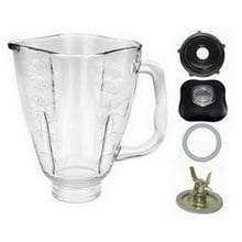 5 Cup Glass Clover Top Complete Blender Jar Assembly fits Oster