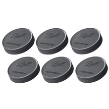 Ball 10813 Wide Mouth Black Storage Lids 6 Pack