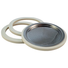 Bialetti 06617/07016 Gasket and Stainless Steel Filter Plate, 10 Cup